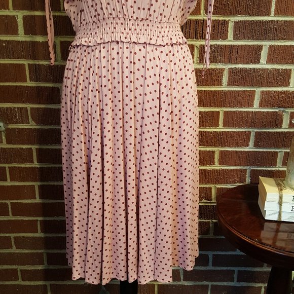 Gal Meets Glam Corinne Polka Dot Midi Dress 10 NWT - Picture 4 of 10